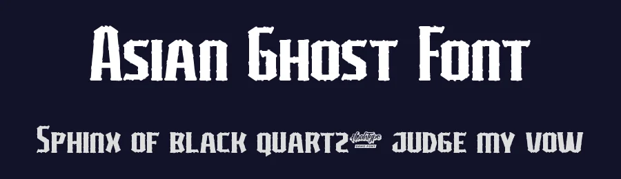 Asian Ghost Font by noahtype — Decorative Font — thumbnail 2