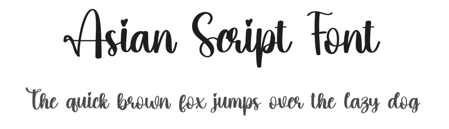 Asian Script Font by creativeletter — Script Handwritten Font