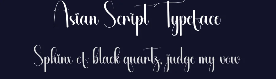Asian Script Typeface by creativeletter — Script Handwritten Font — thumbnail 2