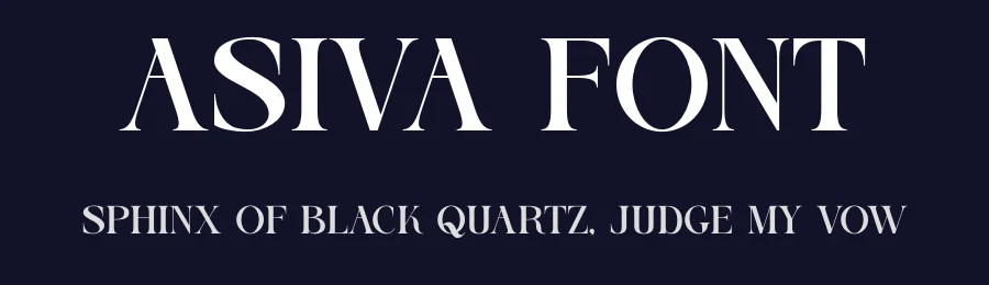Asiva Font by SURATMI — Serif Font — thumbnail 2