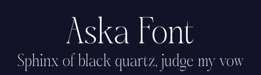 Aska Font by timelesstype.co — Display Font — thumbnail 2