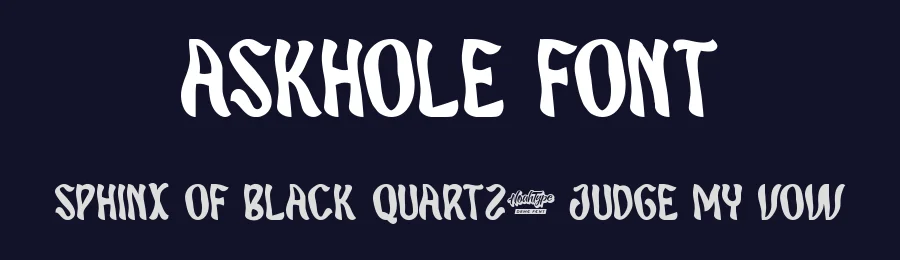 Askhole Font by noahtype — Display Font — thumbnail 2