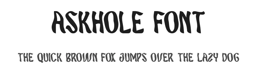 Askhole Font by noahtype — Display Font