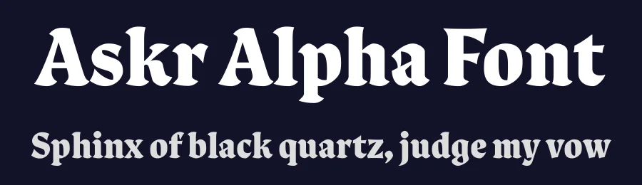 Askr Alpha Font by Black Foundry — Display Font — thumbnail 2