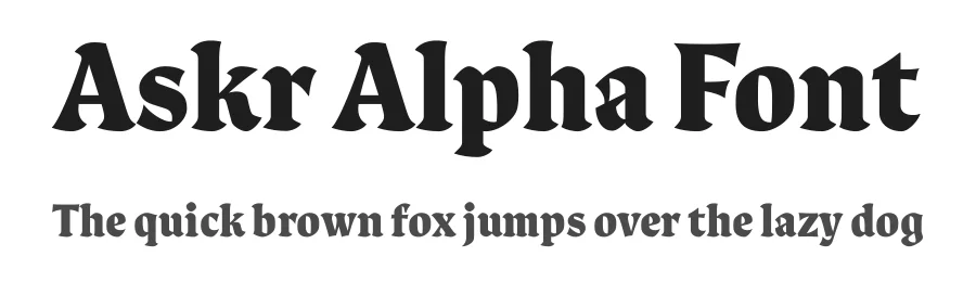 Askr Alpha Font by Black Foundry — Display Font