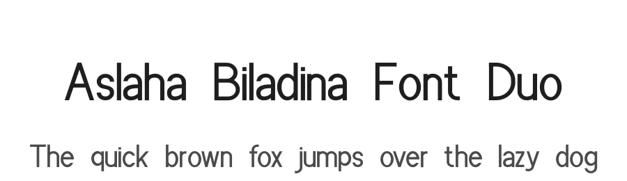 Aslaha Biladina Font Duo by GFRcreative — Sans Serif Font