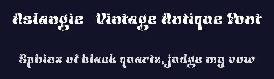 Aslangie – Vintage Antique Font by TypeClassHeroes — Decorative Font — thumbnail 2