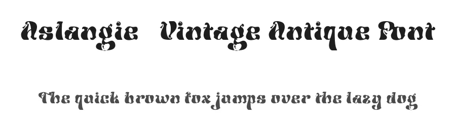 Aslangie – Vintage Antique Font by TypeClassHeroes — Decorative Font