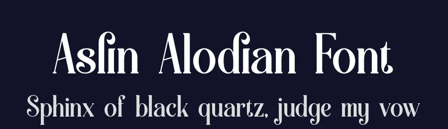Aslin Alodian Font by Denustudios — Display Font — thumbnail 2