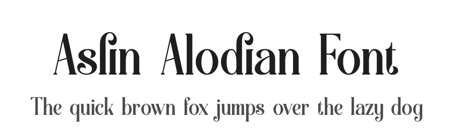 Aslin Alodian Font by Denustudios — Display Font