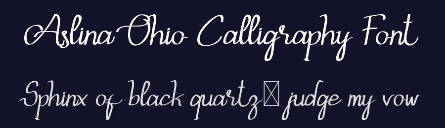 Aslina Ohio Calligraphy Font by edricstudio — Script Handwritten Font — thumbnail 2