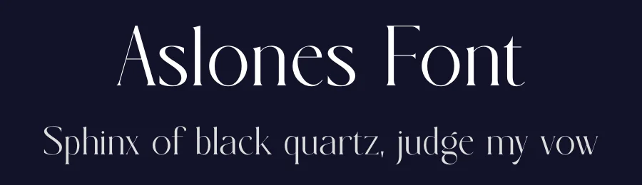 Aslones Font by SURATMI — Serif Font — thumbnail 2