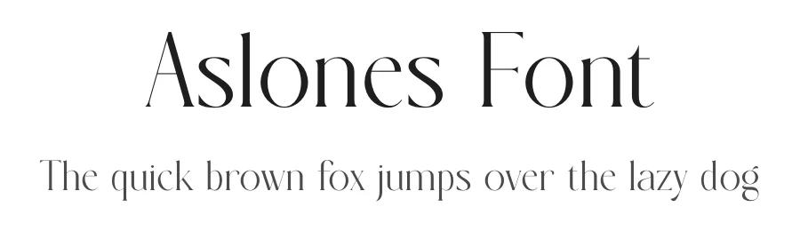 Aslones Font by SURATMI — Serif Font
