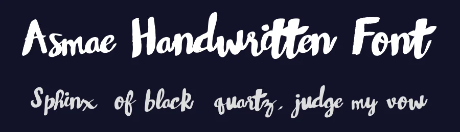 Asmae Handwritten Font by Typeface — Script Handwritten Font — thumbnail 2