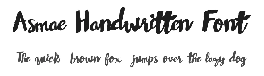 Asmae Handwritten Font by Typeface — Script Handwritten Font
