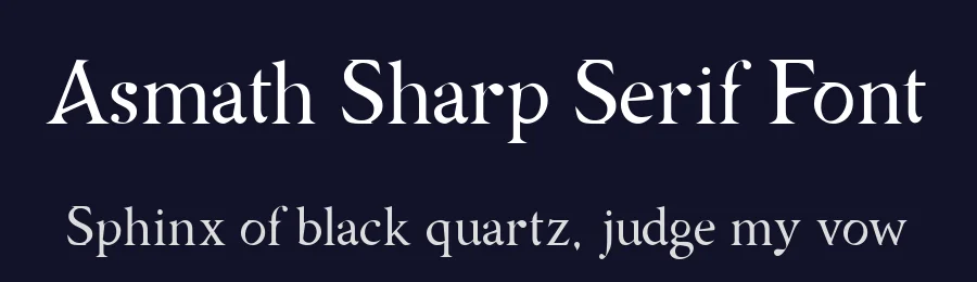 Asmath Sharp Serif Font by D&K_project — Sans Serif Font — thumbnail 2
