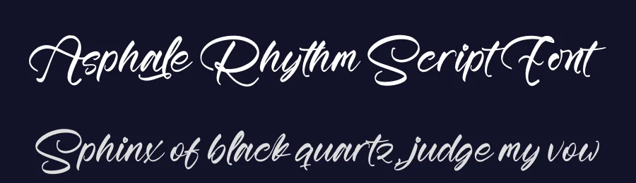 Asphale Rhythm Script Font by Operatype.Co — Script Handwritten Font — thumbnail 2
