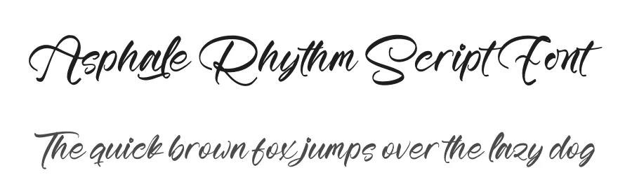 Asphale Rhythm Script Font by Operatype.Co — Script Handwritten Font