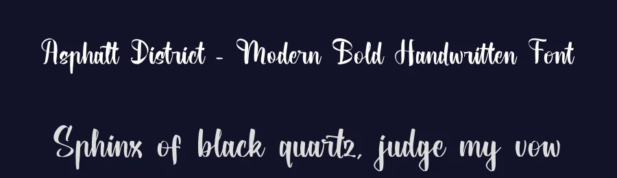 Asphalt District – Modern Bold Handwritten Font by stylishtype.co — Script Handwritten Font — thumbnail 2