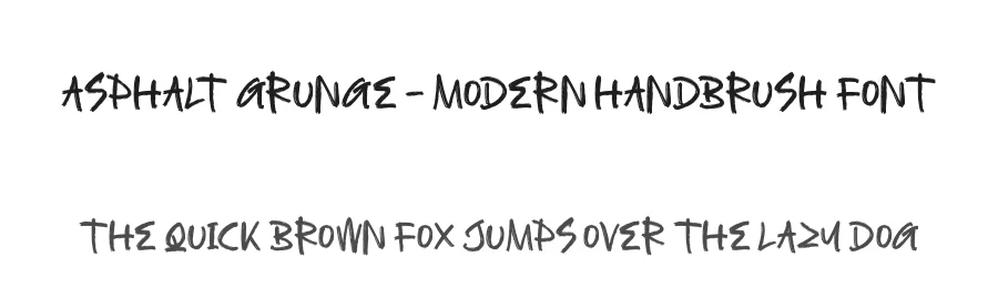 Asphalt Grunge – Modern Handbrush Font by stylishtype.co — Script Handwritten Font