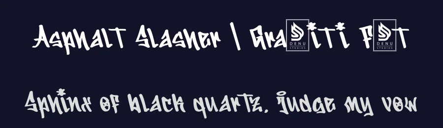 Asphalt Slasher | Graffiti Font by Denustudios — Decorative Font — thumbnail 2