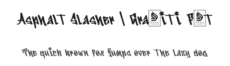 Asphalt Slasher | Graffiti Font by Denustudios — Decorative Font
