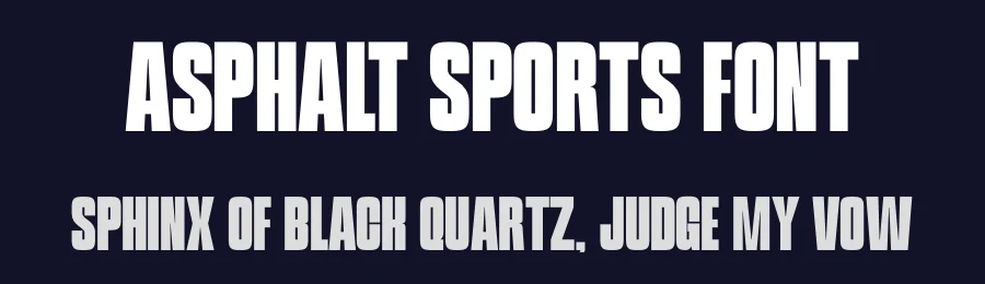 Asphalt Sports Font by Funtype — Decorative Font — thumbnail 2