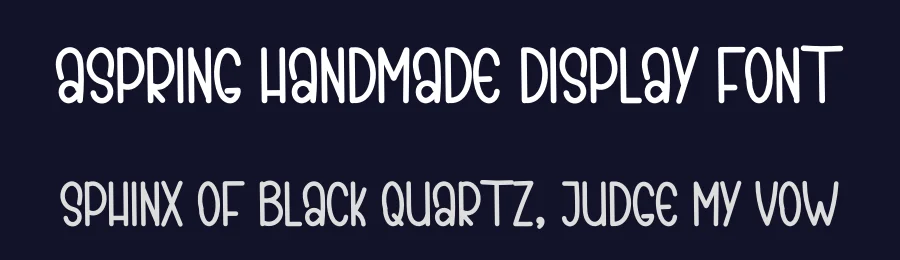 Aspring Handmade Display Font by inermediaSTUDIO — Display Font — thumbnail 2