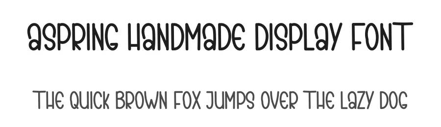 Aspring Handmade Display Font by inermediaSTUDIO — Display Font