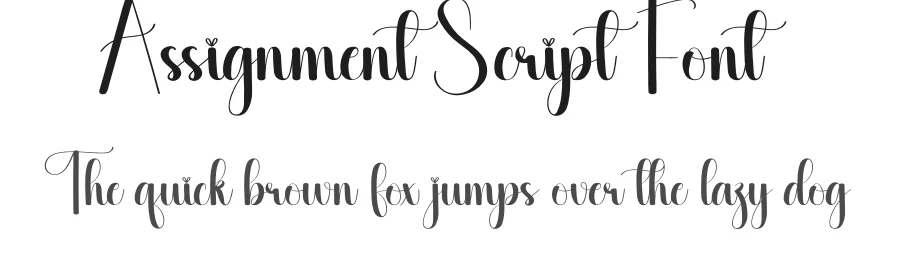 Assignment Script Font by creativeletter — Script Handwritten Font