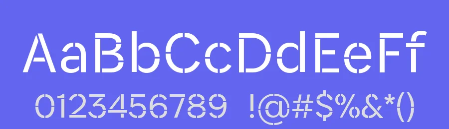 Associate Sans Stencil Font by Alisa Nowak , Jérémie Hornus — Sans Serif Font — thumbnail 3