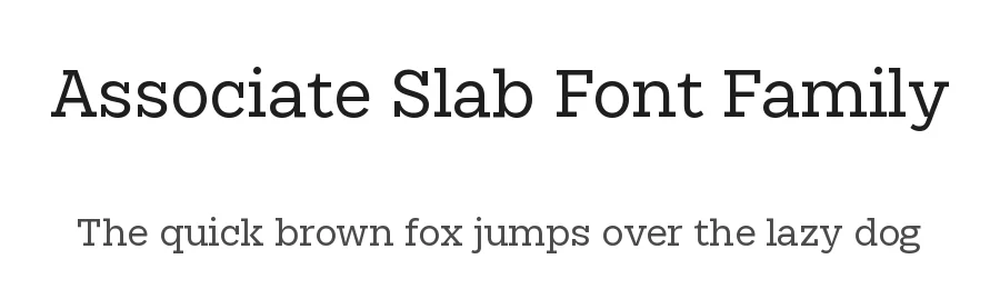 Associate Slab Font Family by Jérémie Hornus — Slab Serif Font