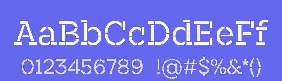 Associate Slab Stencil Font Family by Alisa Nowak , Jérémie Hornus — Slab Serif Font — thumbnail 3