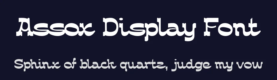 Assox Display Font by alit design — Display Font — thumbnail 2