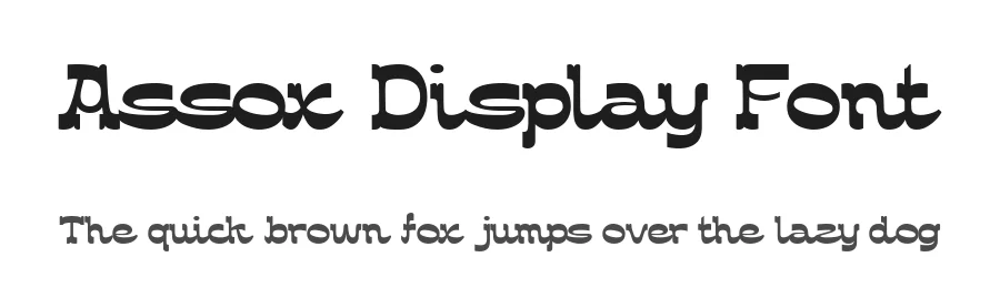 Assox Display Font by alit design — Display Font