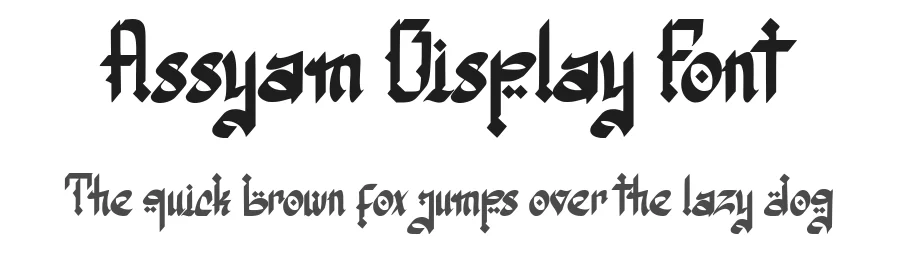 Assyam Display Font by typotopia — Display Font