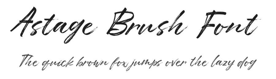 Astage Brush Font by Areatype — Script Handwritten Font