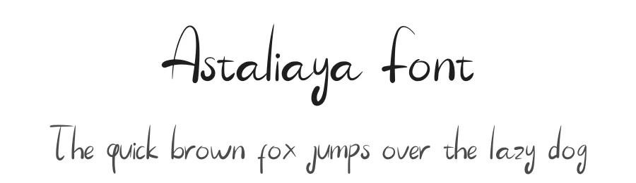 Astaliaya Font by Javanicestudio — Script Handwritten Font