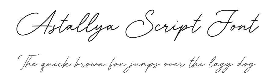 Astallya Script Font by Rockboy Studio — Script Handwritten Font
