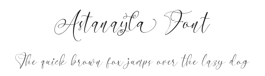 Astanayla Font by qwrtype — Script Handwritten Font