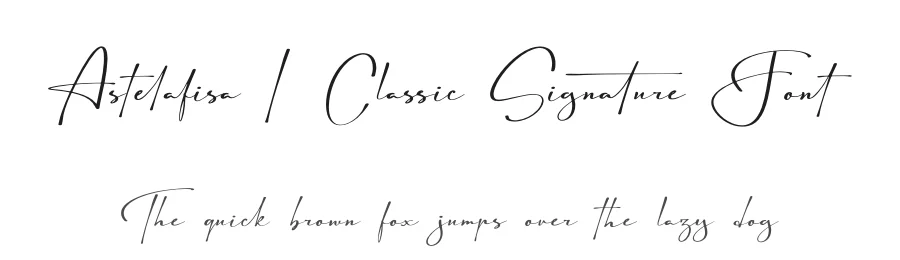 Astelafisa | Classic Signature Font by Denustudios — Script Handwritten Font