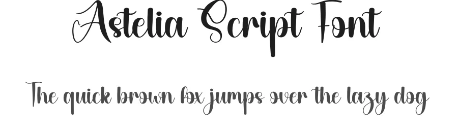 Astelia Script Font by creativeletter — Script Handwritten Font