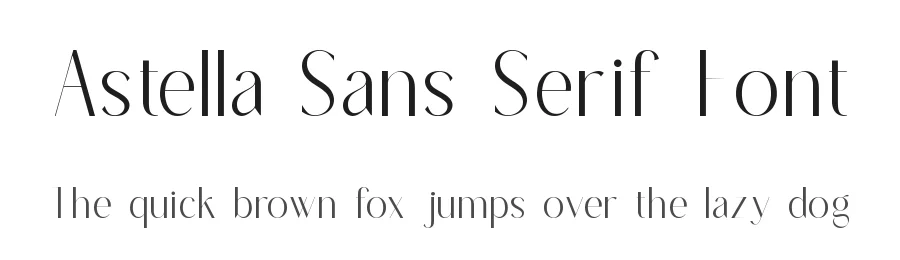 Astella Sans Serif Font by Slide Shoot Type — Serif Font