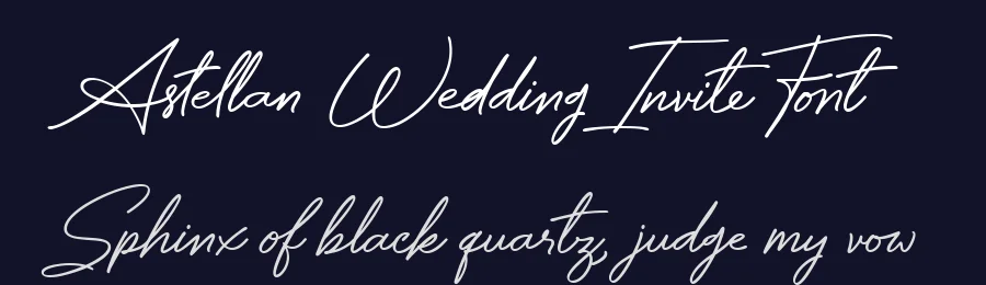 Astellan Wedding Invite Font by letterhanna — Script Handwritten Font — thumbnail 2