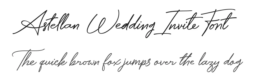Astellan Wedding Invite Font by letterhanna — Script Handwritten Font
