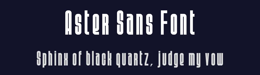 Aster Sans Font by vpcreativeshop — Sans Serif Font — thumbnail 2