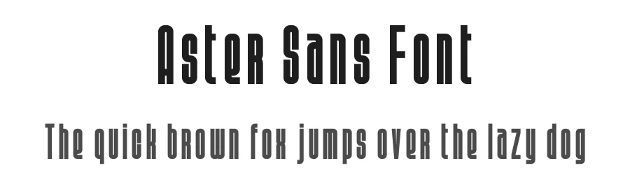 Aster Sans Font by vpcreativeshop — Sans Serif Font