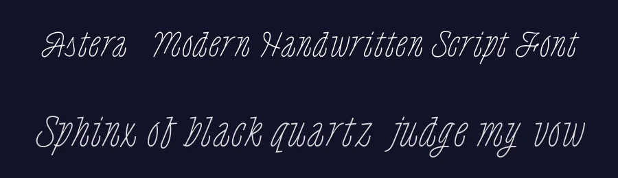 Astera – Modern Handwritten Script Font by genetypeco — Script Handwritten Font — thumbnail 2