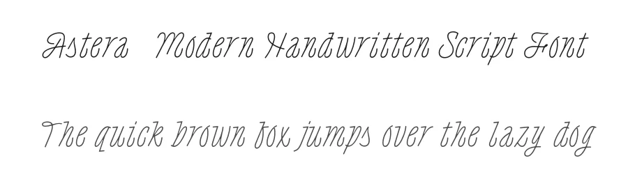 Astera – Modern Handwritten Script Font by genetypeco — Script Handwritten Font