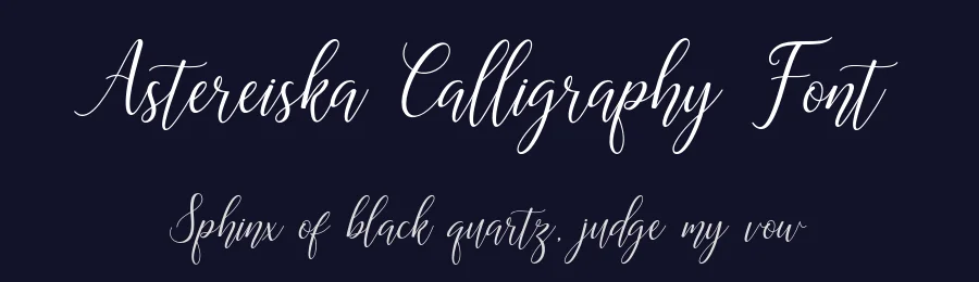 Astereiska Calligraphy Font by Amarlettering — Script Handwritten Font — thumbnail 2